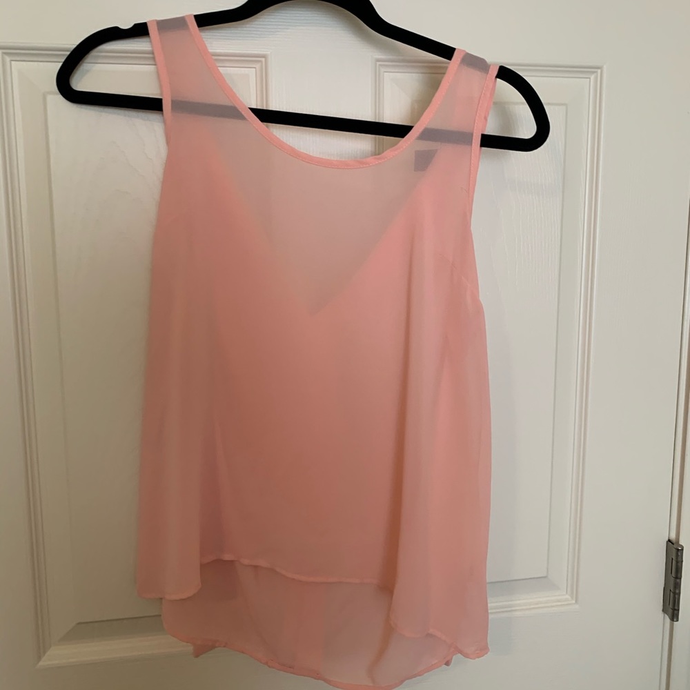 Blush pink tank top